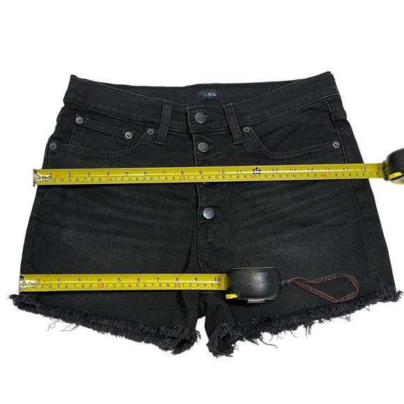 J. Crew Factory Women's High Rise Jeans Shorts in Black Size 28 NWOT - Picture 9 of 11